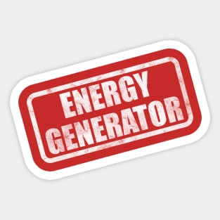 Energy Generator Sticker